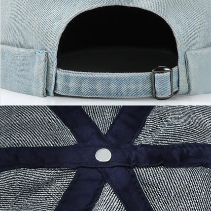 Fashion Denim Docker Cap Brimless Hat Solid Skullcap Solid Color Sailor Cap Beanie Hats Men Women Bucket Cap Adjustable Dad Hat