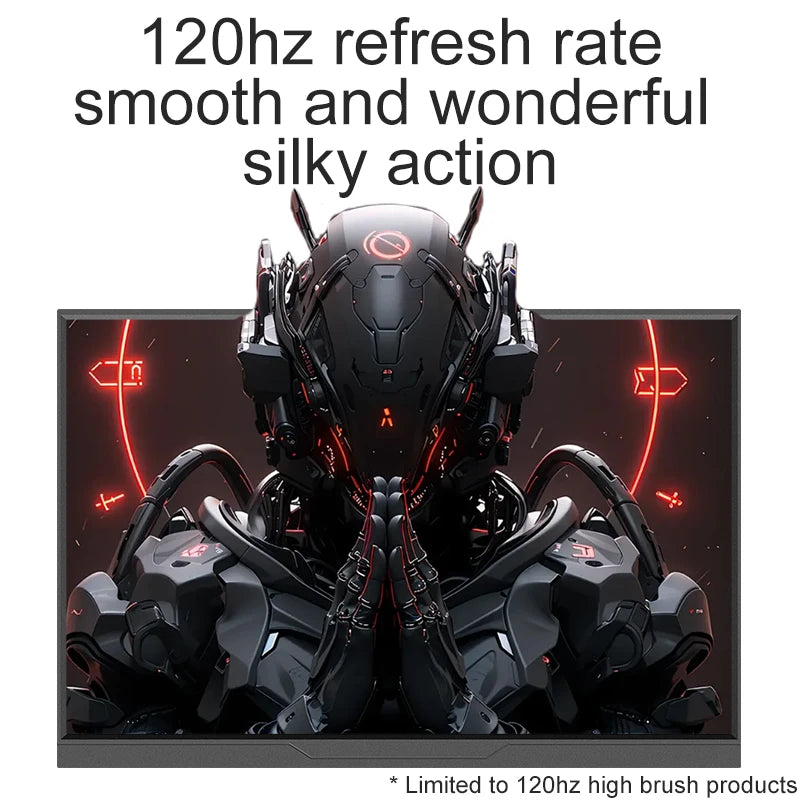 Portable Gaming Monitor 16 Inch IPS Display Screen 120Hz Refresh Rate - HDR10 Matte Surface