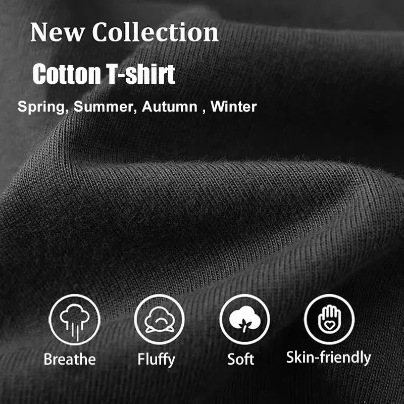 Kpop Anime T Shirt - Oversized Vintage Cotton Knit Tee | Breathable Casual Top