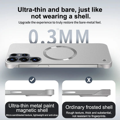 Ultra Thin Metallic Paint Magnetic Case For Samsung Galaxy S26 Ultra S25 S24 S23 Plus S22 Frameless Cooling Hard PC Cover Funda