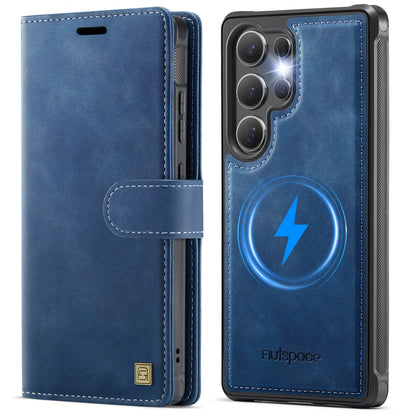 Leather Phone Case 2-in-1 Detachable Wallet Cover With Card Holder For Samsung Galaxy S25 Plus