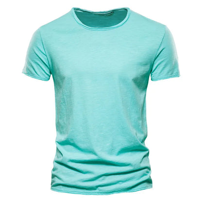 Quality 100% Cotton Men T-shirt Fashion Cut Design Slim Fit Soild Men's t-shirt Tops Tees Brasil Short Sleeve T Shirt For Men