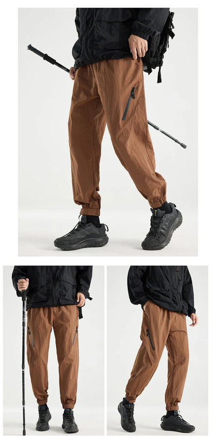 CHRLCK Men's Water-repellenHiking Pants Quick Drying Fashion Cargo Pants Breathable Trousers Fishing Camping Outdoor Sport Pants