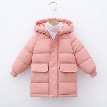 Kids Down Jacket – Thick Cotton Padded Parka | Warm Winter Coat For Boys Girls