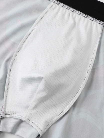 5PCS Random Men's Breathable Boxer Underwear with Colorful Graffiti Patterns Elastic Waistband Trendy and Fashionable Underwear