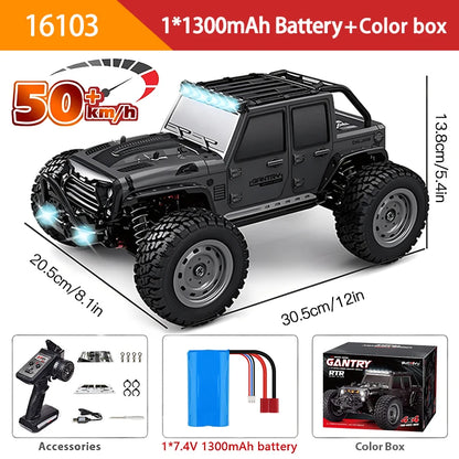 116 4WD RC Monster Truck - High Speed Drift Remote Control Car for Kids