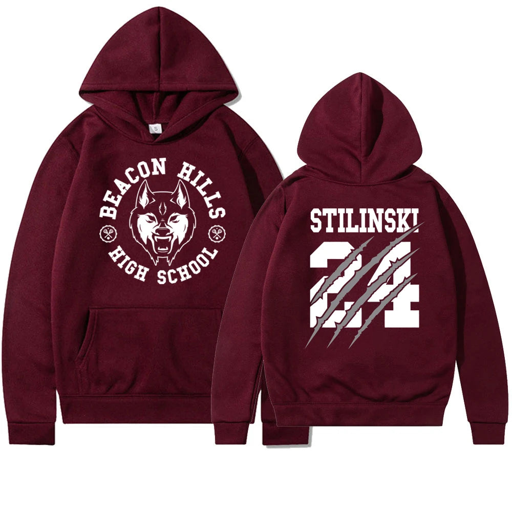 Teen Wolf Stiles Stilinski 24 Hoodie MCCALL 11 Fashion Print Streetwear Men Women Sports Sweatshirts Hoodie Harajuku Clothing
