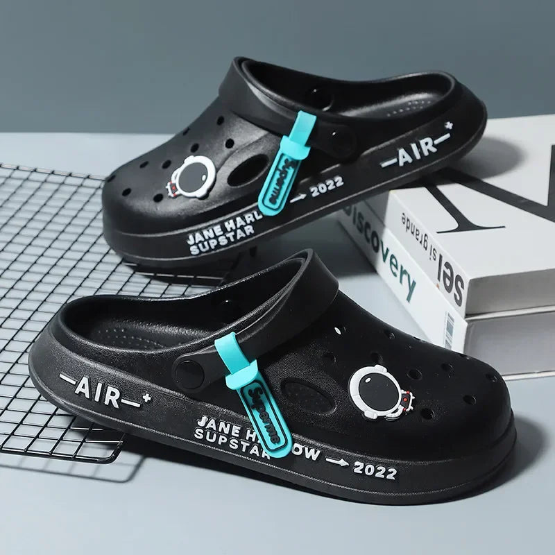 Men Summer Sandals - Lightweight Beach Slip On Soft EVA Clogs Waterproof Casual Shoes