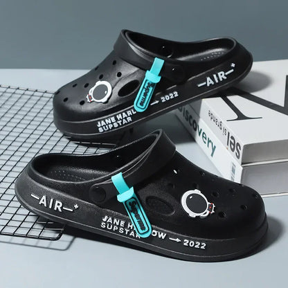 Men Summer Sandals - Lightweight Beach Slip On Soft EVA Clogs Waterproof Casual Shoes