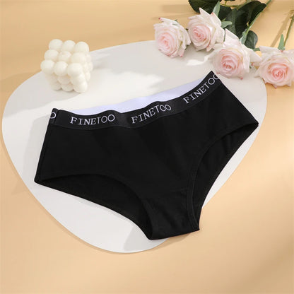 Women Cotton Briefs - Soft Breathable Low-Rise Panties 3Pcs Cotton Underwear Set
