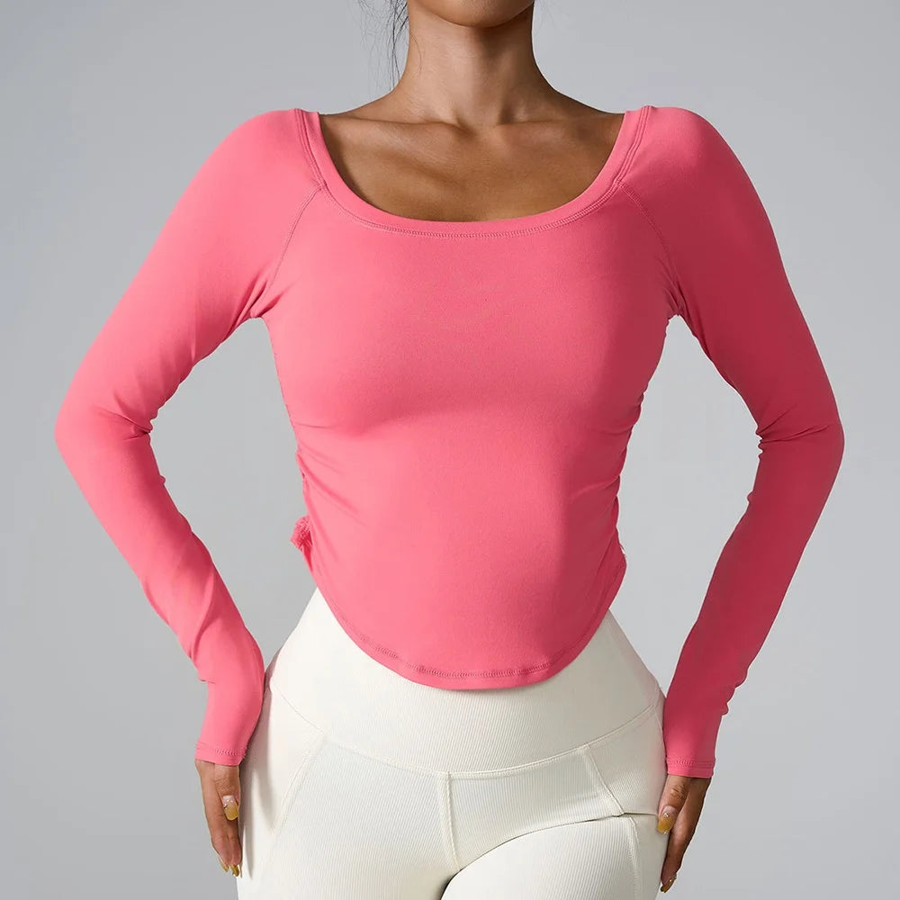 Women Yoga Shirts - Plus Size Sportswear Top | Breathable Quick Dry Fitness Workout Shirt