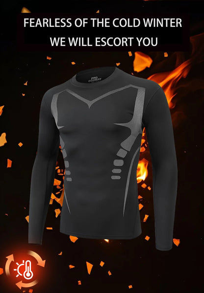 Best-Selling Men's Underwear Thermal Set, Double Warmth for Autumn and Winter, Comfortable for Sports Wear