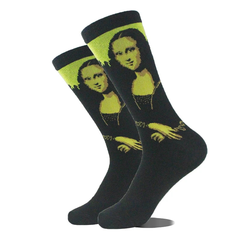 Funny Alien Shark Cotton Socks - Unisex Novelty Crew Socks