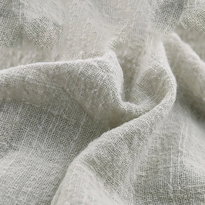 Reusable Cotton Wedding Napkins - 10pcs Green Trim Rustic Party Decor