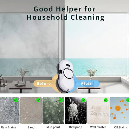 Smart Window Cleaning Robot - Automatic Glass Washer  Vacuum