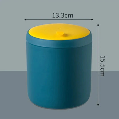 Mini Desktop Trash Can - Plastic Office Waste Bin Organizer