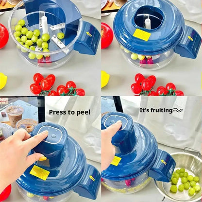 Electric Grape Peeler - Automatic Stainless Steel Fruit Skin Remover | Battery Powered