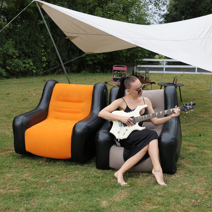 Air Mattress Inflatable Sofa Double Inflatable Chair For Flodable Blow Up Couch Lounger Portable Air Sofa Indoor Tent Camping