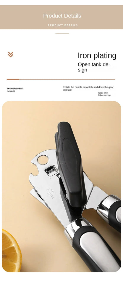 Stainless Steel Manual Can Opener - Multifunctional Kitchen Gadget  Bottle Opener - ZOOMNSTORE