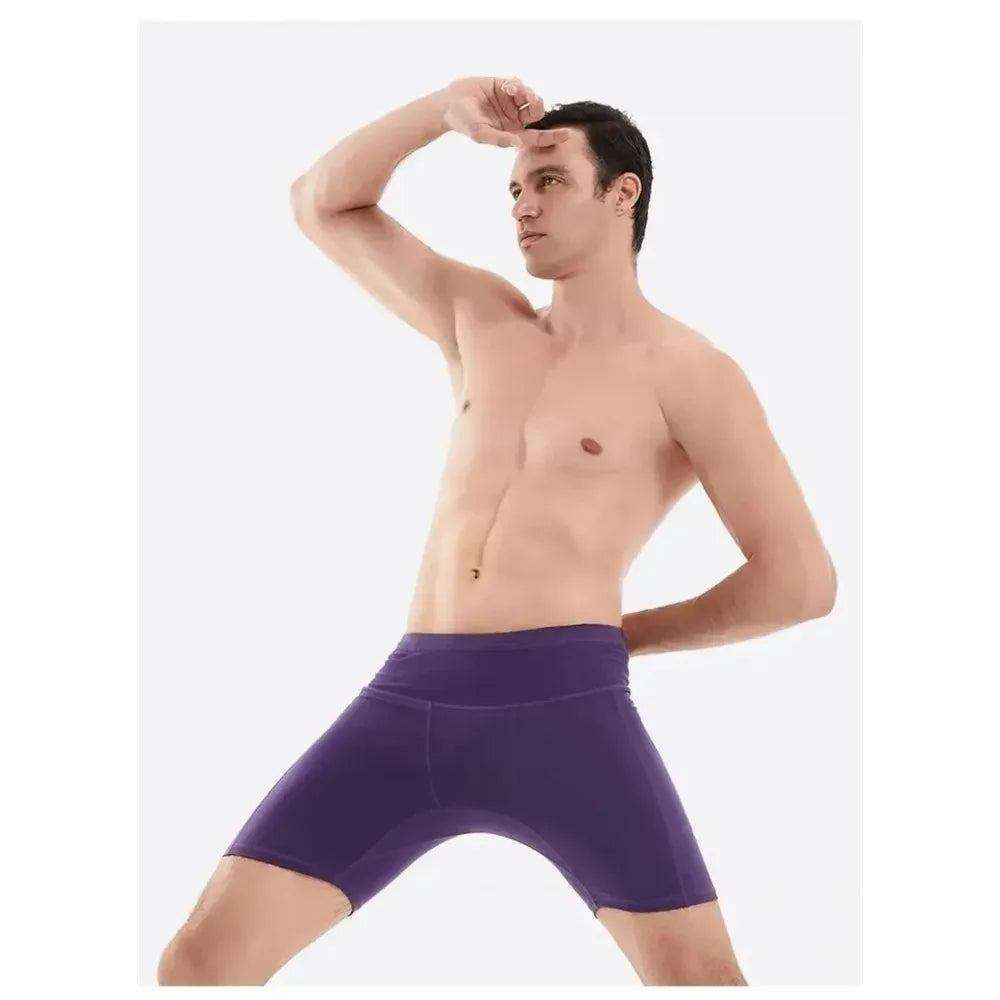 Summer New  Men's 3.0 Multipocket Compression Shorts Quick Dry Marathon Running Jogging Cycling Fitness Exercise Tight Shorts