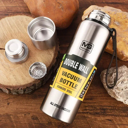 Portable Stainless Steel Thermos Large Capacity Vacuum Flask Insulated Tumbler with Rope Thermo Bottle 500/700/1000/1500ml