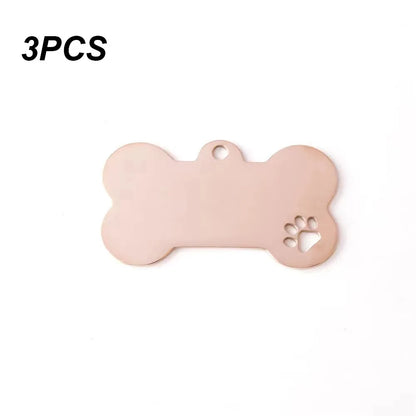 Personalized Pet ID Tag Safety Anti-Loss Dog Cat Tag with Instant Info Custom Engraved Stainless Steel Name Tag Durable Pet Tag