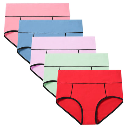 POKARLA Women High Waist Cotton Underwear Comfortable Postpartum C Section Panties Breathable Tummy Control Underpants Plus Size