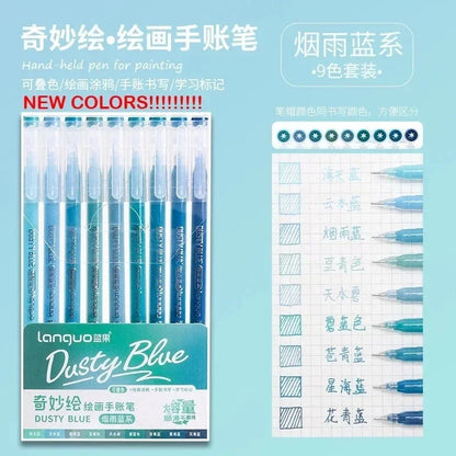 Acrylic Markers Set - 9 Color Art Pens for Rock Painting  DIY Crafts