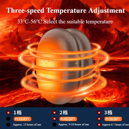 Eary Coffee Bean Shape Magnetic Hand Warmer Split Mini Portable Double Sided Heating Rechargeable Hand Warmer Winter Essentials