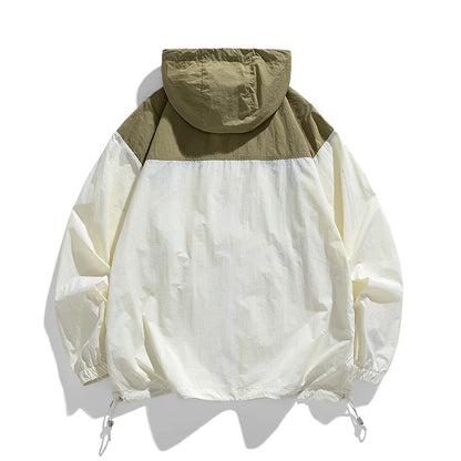 Summer New Hong Kong Style Couple Style Japanese and Korean Versatile Sunscreen Clothing Fashion Trend Versatile Outdoor Couple