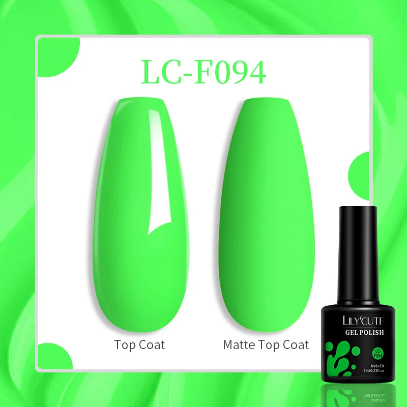 Gel Nail Polish - LILYCUTE UV Gel Varnish 7ML | Soak Off, Long Lasting Colors