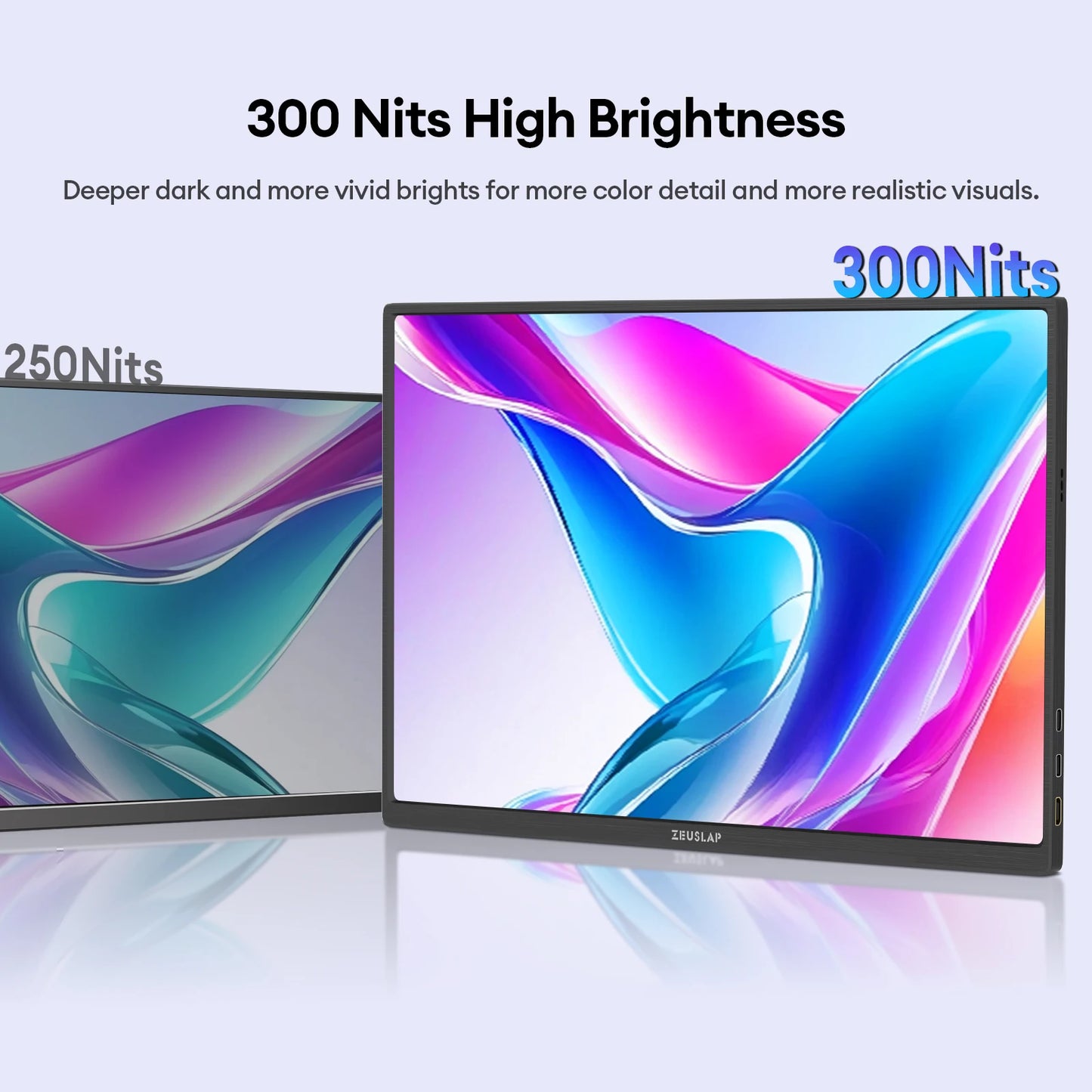 Portable Touch Screen Monitor 16 Inch IPS Panel Travel Display with USB Type-C & HDR10