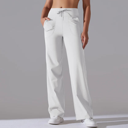 Yoga Straight Leg Sweatpant Straight Leg Women's Loose Tracksuit Pants Wide Leg Outdoor Gym Runing Casual Tracksuit Pants