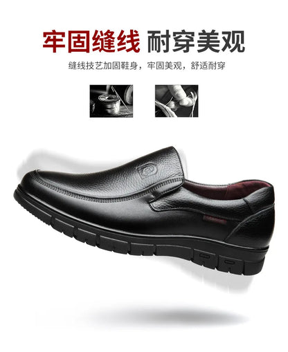 Summer New Men Leather Shoes soft soled Casual Flat Shoes Outdoor Walking shoes Comfort fashion soft leather shoes Loafers
