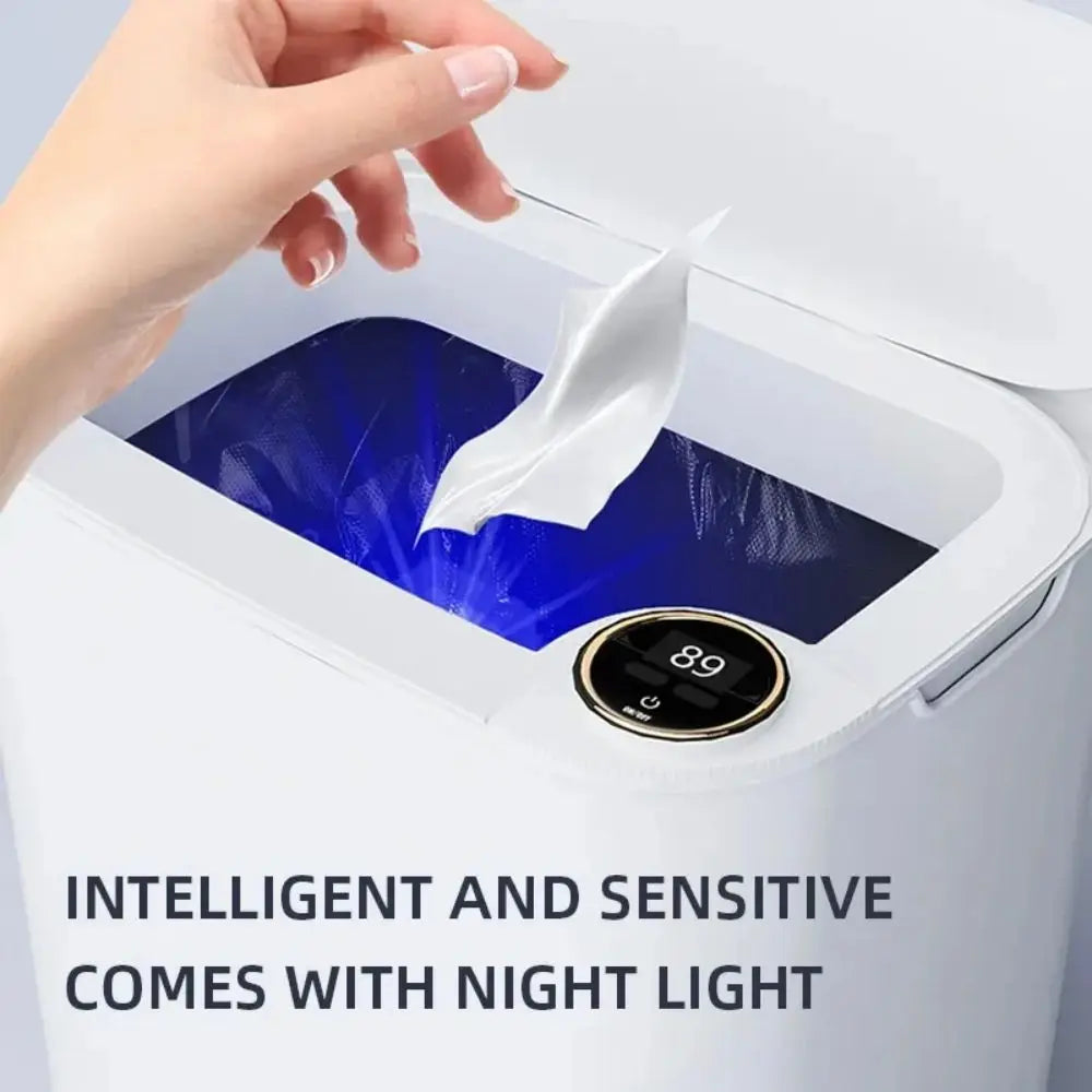 Smart Sensor Trash Can - 20L Automatic Wastebin with Type-C Charging for Kitchen and Bathroom