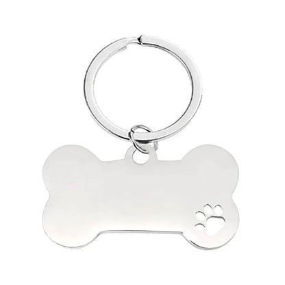 Personalized Customized Cute Pet Name Tag Stainless Steel Pet Cat And Dog Name Card Pet Collar Pendant Name Tag
