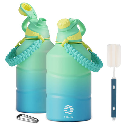 FEIJIAN Thermos Bottle 1.9L Large Capacity Stainless Steel Thermal Water Bottle Cold and Hot Vacuum Flask With rope Gym