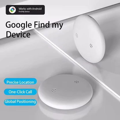 Tideboom Smart Tracker Global Positioning Works with Android Google Find My Device airtag for Kids Elderly Pet Car Tracking