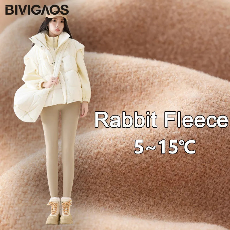 High Waist Fleece Leggings – Seamless Elastic Thermal Leggings Women Warm Winter Tights