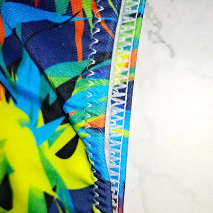 Sexy Floral Print Brazilian Bikini Bottom Women's Swimwear High Waisted New V Thong Swimsuit Bathing Suit Women Swimwear Women