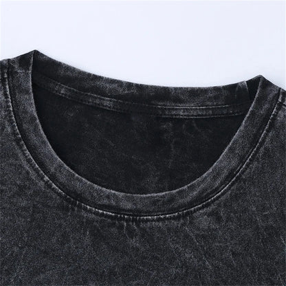 New Summer Washed Oversized Men T-Shirt Oversize Best Cotton T-shirt Heavy Street Fashion Graphic T-shirt Unisex Oversize Tops