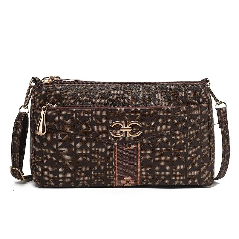 Ladies Crossbody Bag – Large Capacity Vintage Shoulder Bag with Coin Pocket
