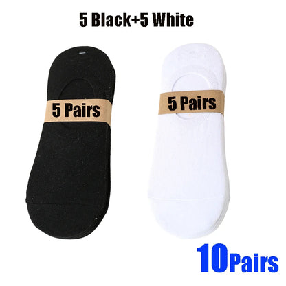 Invisible Boat Socks - Breathable No Show Socks For Men & Women, Soft Cotton Casual Plain