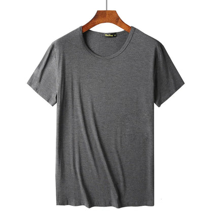 Men's Bamboo Fiber T-Shirt – Soft Breathable Round-Neck Top