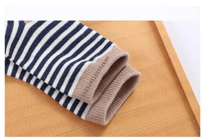 5 Pairs/Lot Kids Soft Cotton Socks Boy Girl Baby Infant Fashion Stripe Warm For Autumn Winter 0-6 Years Children Cartoon Sock