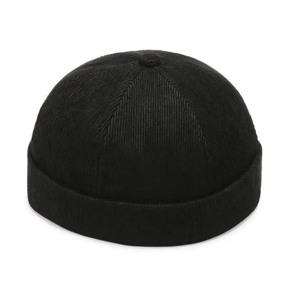 Retro Dome Beanie Hat For Men And Women Brimless Hats Skullcap Docker Adjustable Solid Color Novelty Cotton Caps Men Bonnet