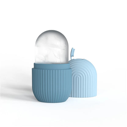 Ice Face Roller Ice Cube Beauty Massage Silicone Ice Mold For Eye Puffiness Ice Facial Roller Shrink Pores