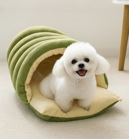 Cat Nest Four Seasons Universal Removable and Closed Cat Bed Winter Dog Nest Warm Sleeping Bag with Thick Velvet Pet Supplies