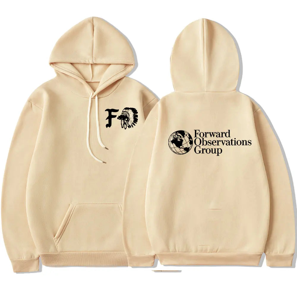 Vintage FOG Forward Observations Group Hoodie Skeleton Graphic Hooded Sweatshirts Male Gothic Punk Hoodies Harajuku Streetwear
