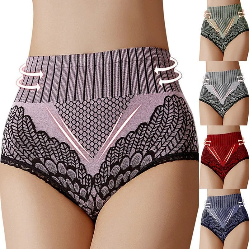 1 Pcs Women's Panties Underwear Seamless Briefs High Waist Underpanties Bodyshaper Ladies Female Underpants Plus Size